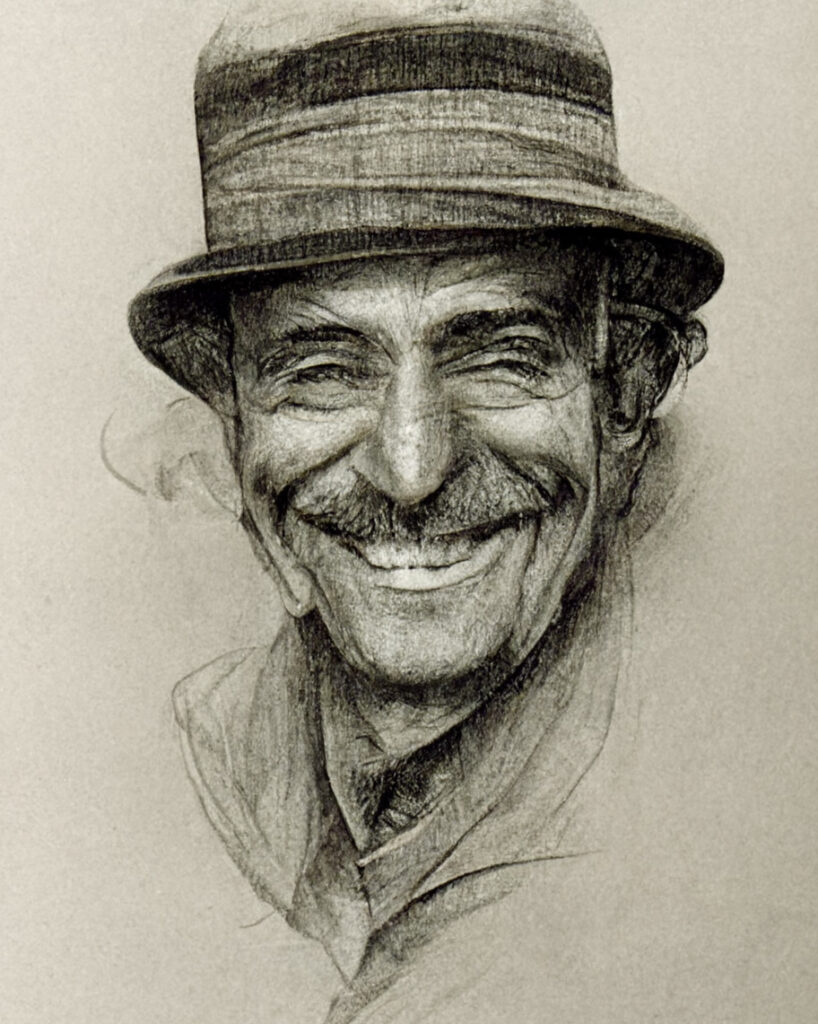 A man with a hat, smiling © Vadim Kosmowski