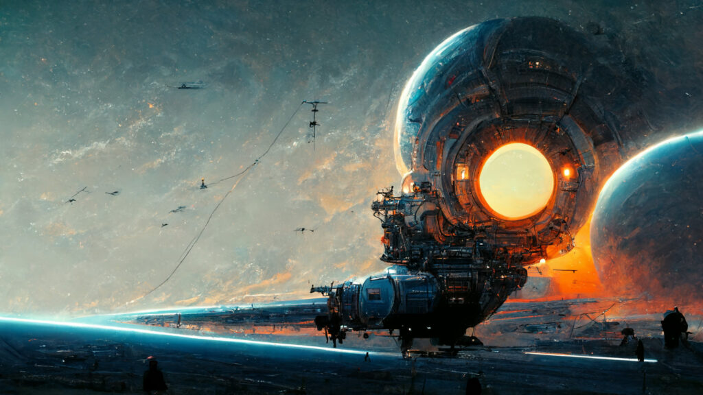 Spacecraft engine © Vadim Kosmowski